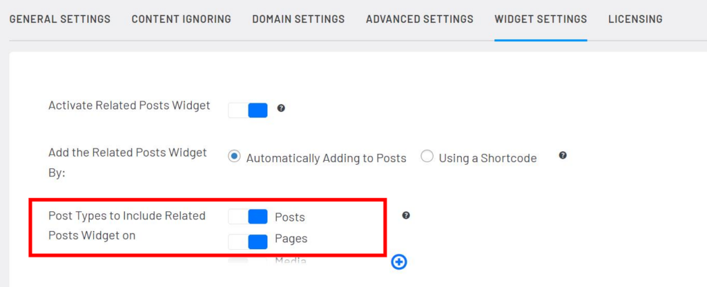 related posts feature